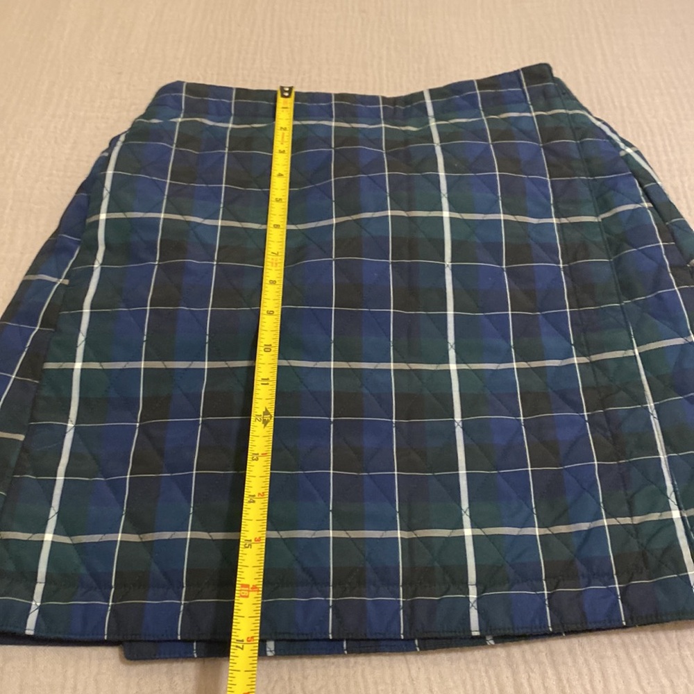 Uniqlo Blue and Green Plaid Mini Wrap Skirt. Size S - Picture 5 of 8